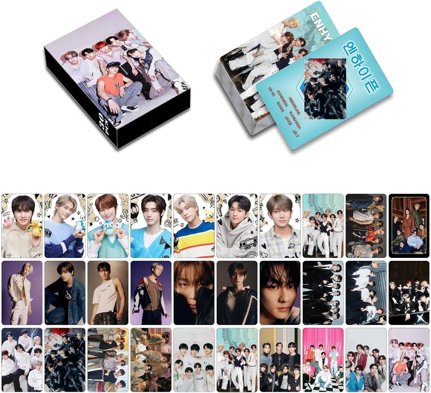 Amazon | MeiYiYou Kpop ENHYPENフォトカード、8パック/240枚